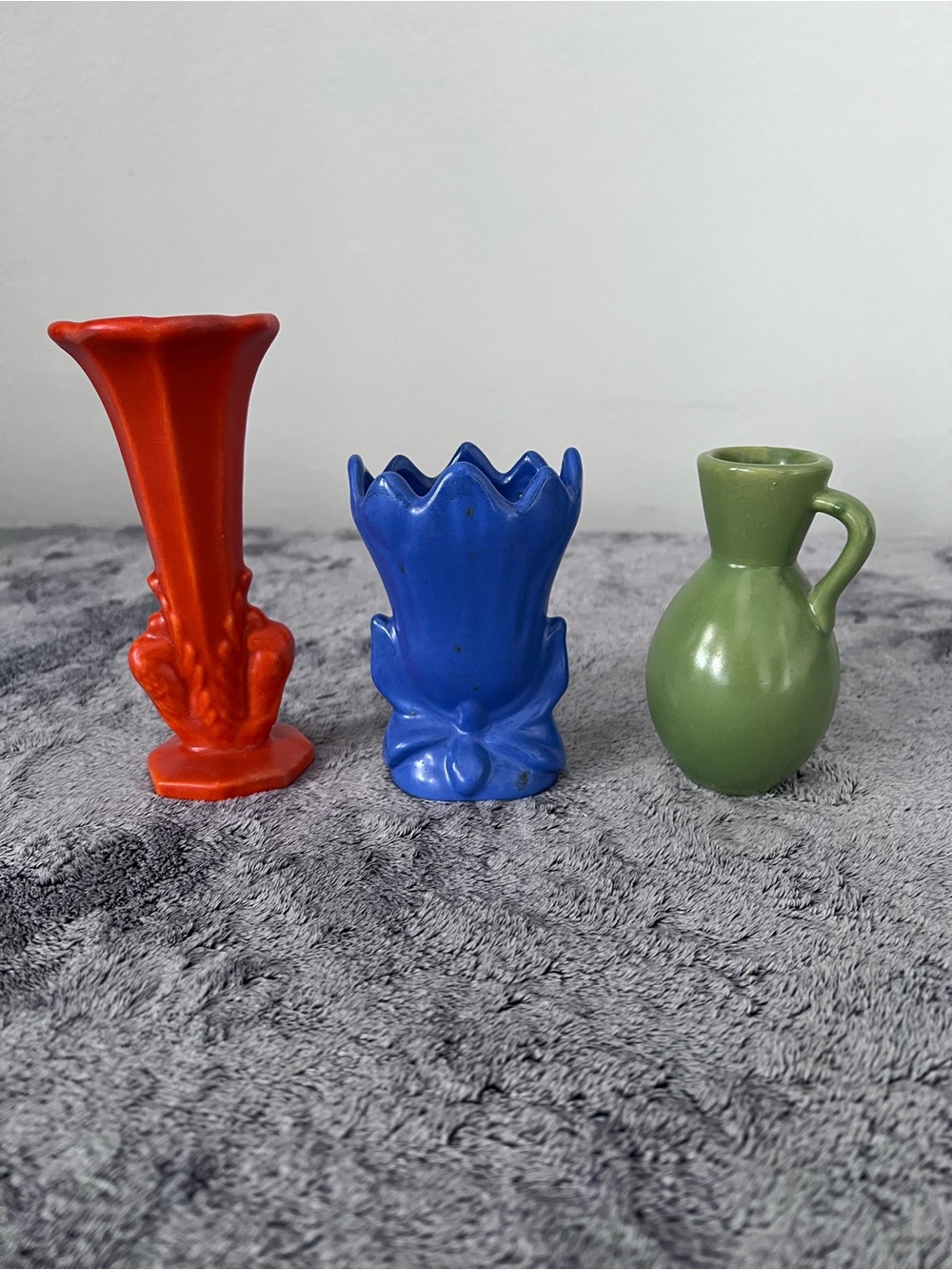 Vintage Handmade Vases Set of 3